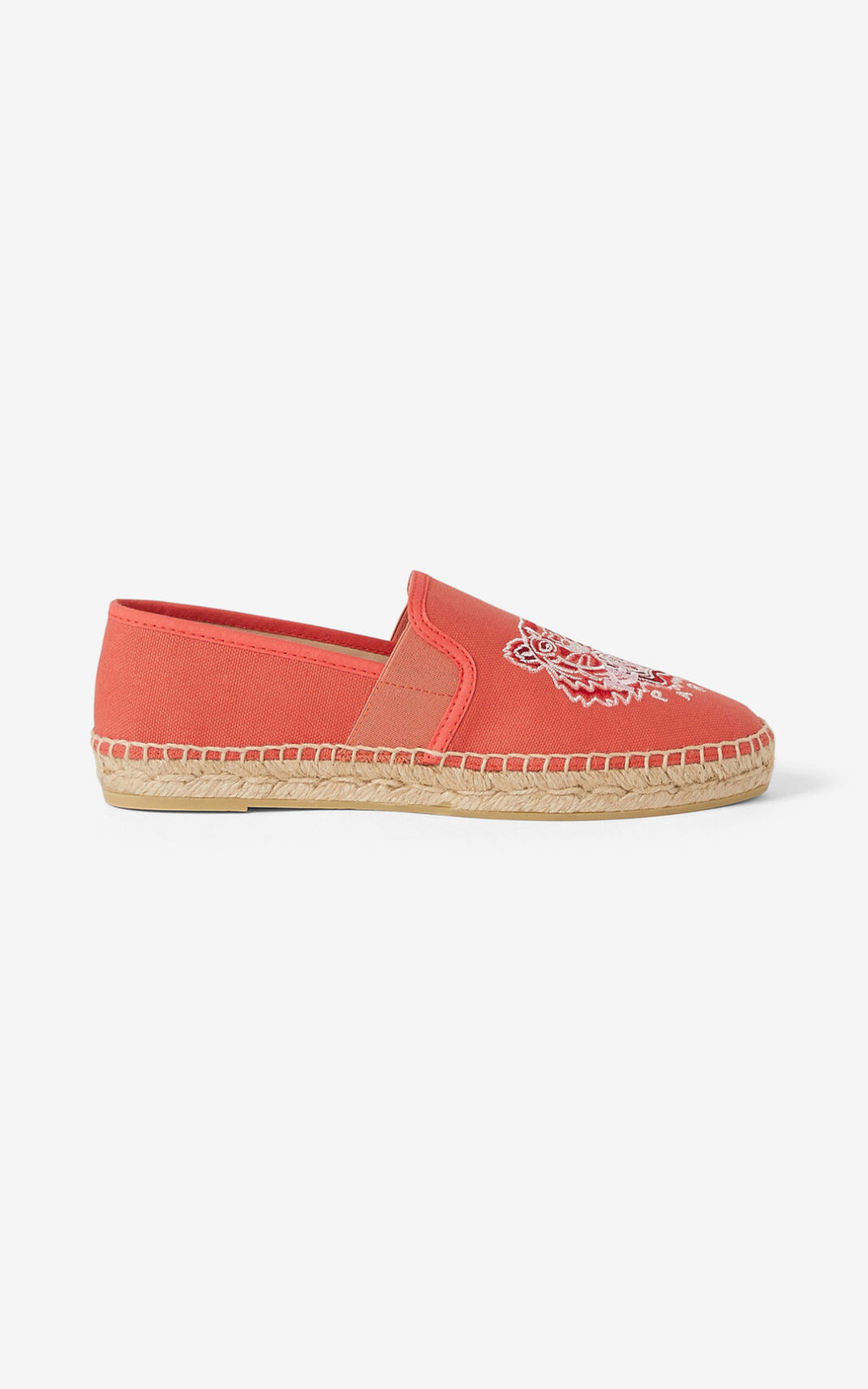 Kenzo Tiger elasticated Vászon Espadrilles Női Piros | ID.337236